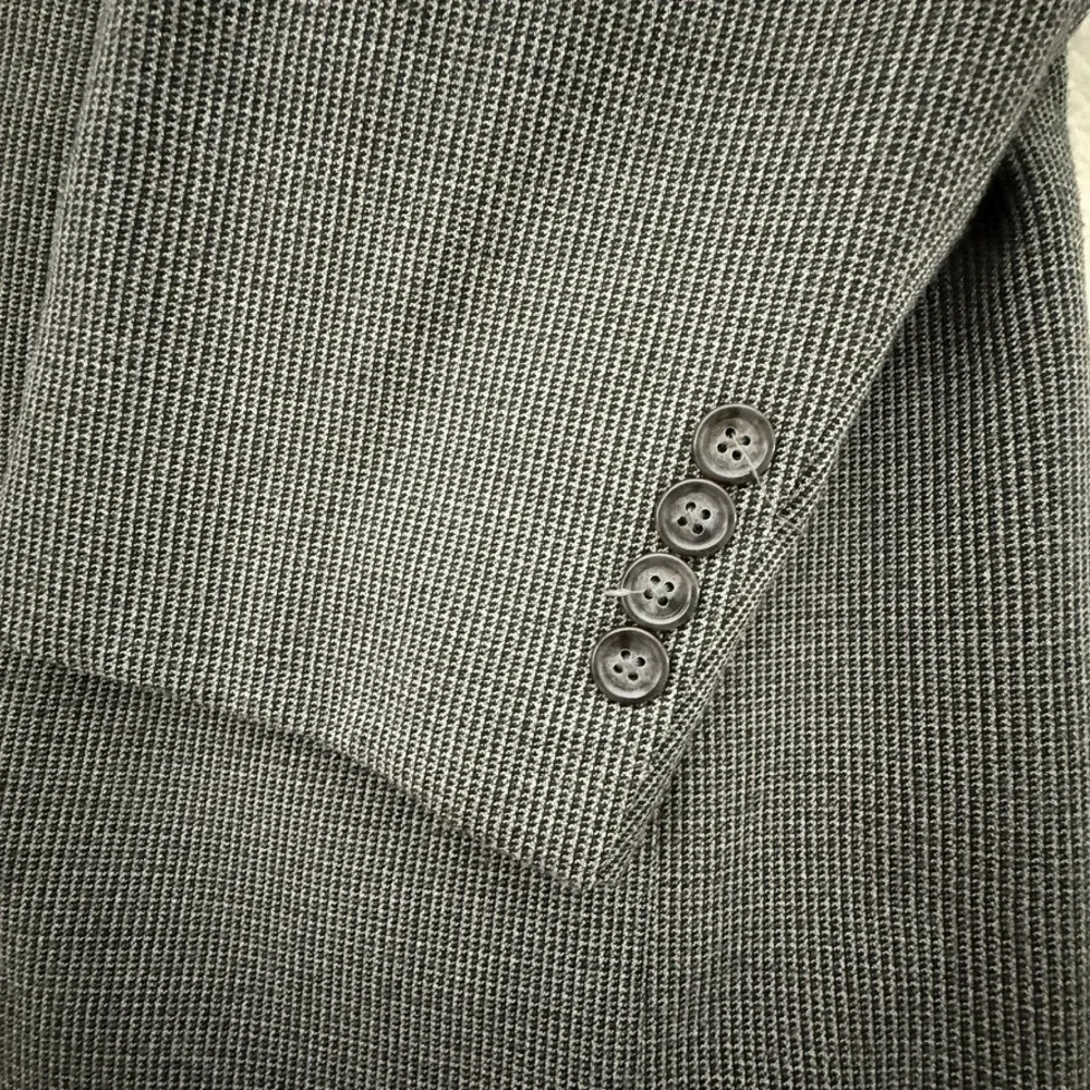 Statement‎ Blazer 46R Gray Houndstooth 2 Button Single Vent Career Business